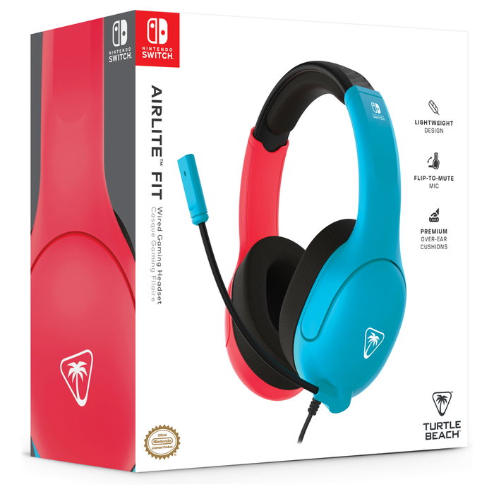 Turtle Beach Air Lite Fit Headset NS Neon Blue & Red Auriculares Gaming