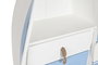 Estantería DKD Home Decor 76 x 29 x 133 cm Abeto Cuerda Blanco Azul cielo Azul marino Madera MDF