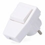 F-Line Clavija Schuko con interruptor, blanca
