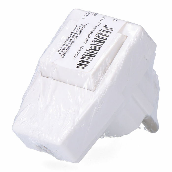 F-Line Clavija Schuko con interruptor, blanca