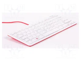RASPBERRY PI Teclado Blanco y Rojo con Disposición IT