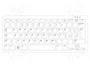 RASPBERRY PI Teclado Blanco y Rojo con Disposición IT