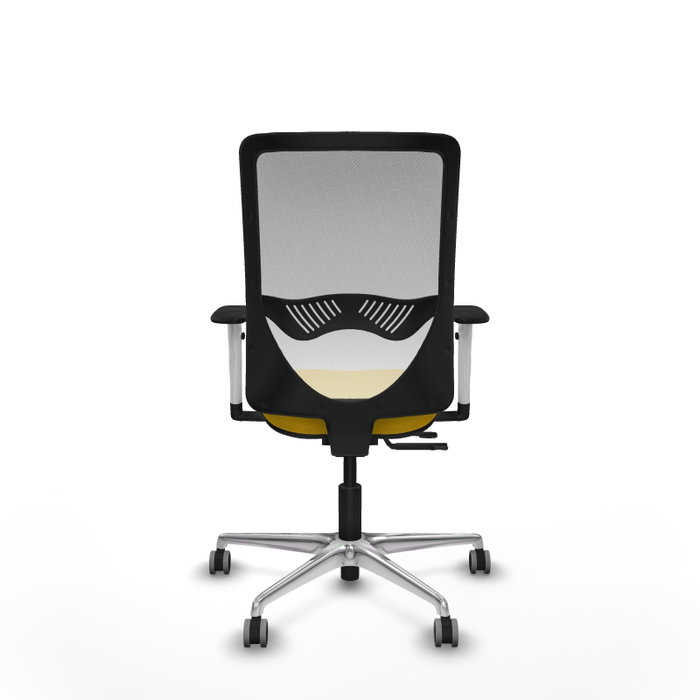 PIQUERAS Y CRESPO Silla de oficina Zulema con mecanismo Sincro/Traslack, Amarillo y Blanco PIQUERAS Y CRESPO Silla de oficina Zulema con mecanismo Sincro/Traslack, Amarillo y Blanco