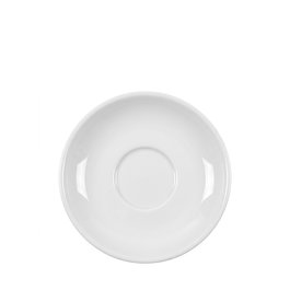 Eurodra Platillo Moca para Taza de Café de Porcelana, Diámetro 12.5 cm, Modelo Aena (Set de 6)