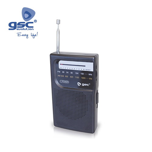 Dovelis Radio vertical portátil Negro