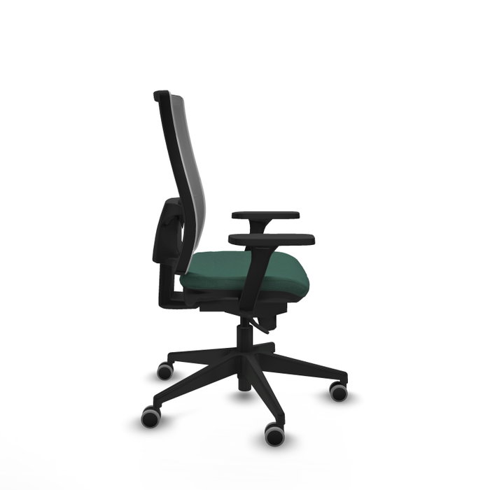PIQUERAS Y CRESPO Silla de oficina Horna con mecanismo Sincro, Verde botella y Gris PIQUERAS Y CRESPO Silla de oficina Horna con mecanismo Sincro, Verde botella y Gris