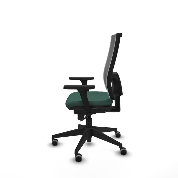 PIQUERAS Y CRESPO Silla de oficina Horna con mecanismo Sincro, Verde botella y Gris PIQUERAS Y CRESPO Silla de oficina Horna con mecanismo Sincro, Verde botella y Gris