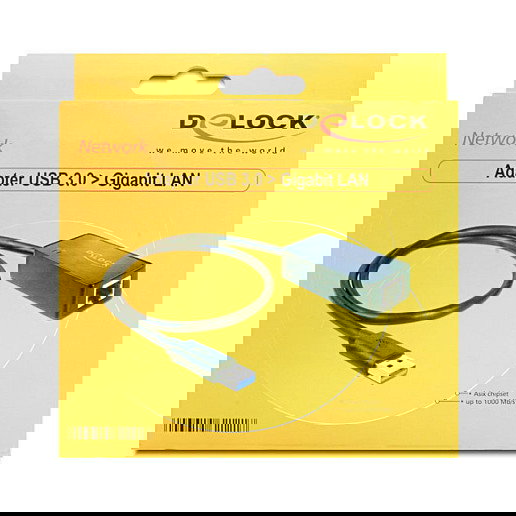 DeLOCK Adaptador USB 3.0 a Gigabit LAN (ST-BU) Schwarz