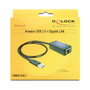 DeLOCK 62121 Adaptador de Red Gigabit LAN USB Typ-A a RJ45