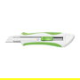 WEDO Cutter Soft 78 92118 18 mm Comfortline Verde/Blanco con Cuchilla Retráctil y Segmentada, 2 Cuchillas Incluidas