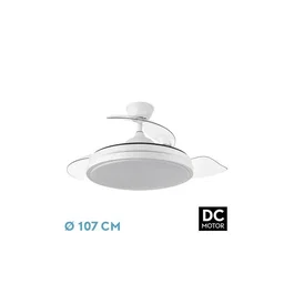 Escorpion Ventilador de Techo DC Escorpion Blanco con 4 Aspas Desplegables y LED