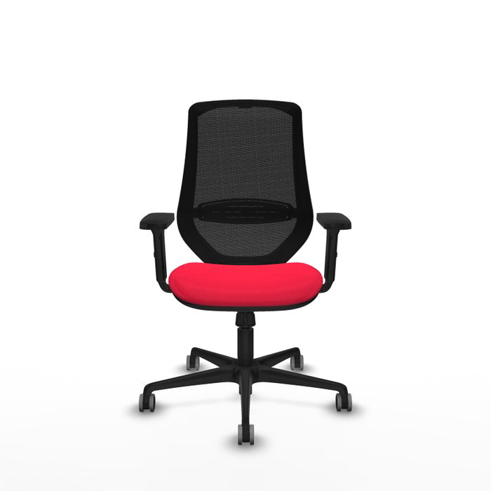 PIQUERAS Y CRESPO Silla de oficina Mardos con mecanismo Sincro, Rojo y Negro PIQUERAS Y CRESPO Silla de oficina Mardos con mecanismo Sincro, Rojo y Negro