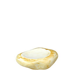 Summa Premium Piedra del Río del Ega - Plato o posavasos de porcelana, color marrón, 15x9.5 cm, para vajilla
