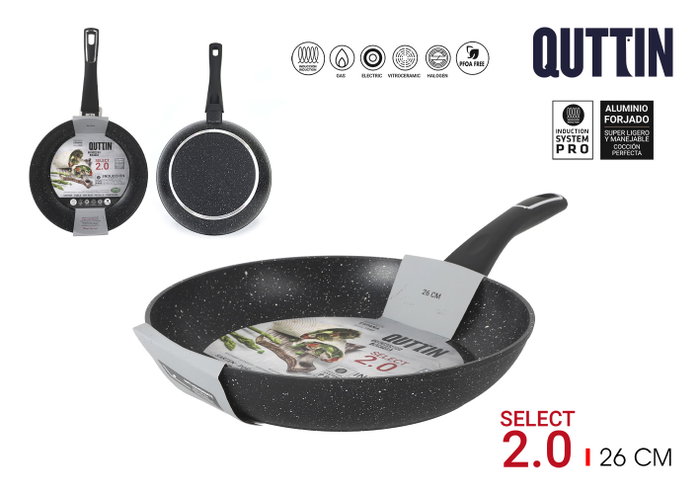 Quttin Soft Touch Inducción Select 2.0 Sartén 26 cm (6 Unidades) Quttin Soft Touch Inducción Select 2.0 Sartén 26 cm (6 Unidades)