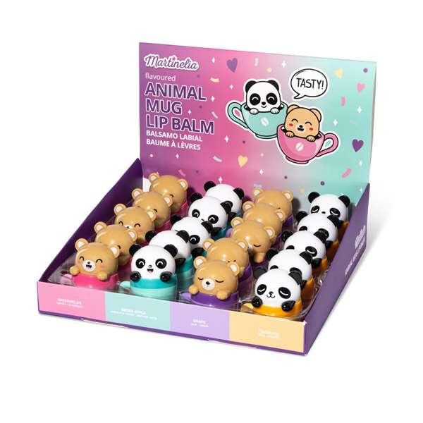 Idc Martinelia Cup Lip Balm Bálsamo Labial Hidratante en Forma de Taza con Animales para Labios Suaves y Protegidos