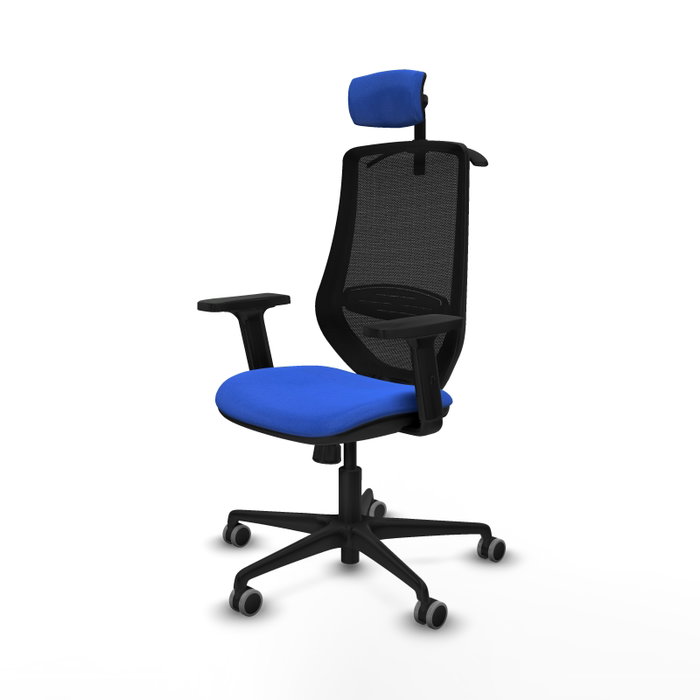 PIQUERAS Y CRESPO Silla de oficina Mardos con mecanismo Sincro Azul y Negro PIQUERAS Y CRESPO Silla de oficina Mardos con mecanismo Sincro Azul y Negro