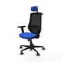 PIQUERAS Y CRESPO Silla de oficina Mardos con mecanismo Sincro Azul y Negro