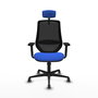 PIQUERAS Y CRESPO Silla de oficina Mardos con mecanismo Sincro Azul y Negro