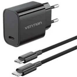 Vention G18B0-EU Cargador de Pared GaN 30W con 1 USB-C y Cable USB-C