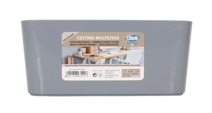Dem Cesta Multiusos 4-S 24x16.5x10 cm (24 Unidades)