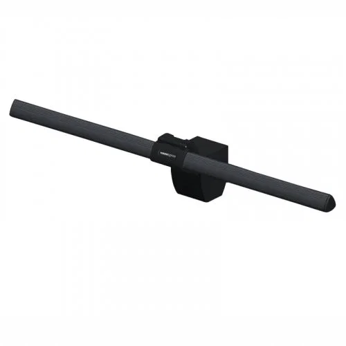 Hannspree 80-PQ000001G000 Lámpara LED para Monitor, Luz Blanca Ajustable, 84 LEDs, Control por Botones, Alimentación USB, Negro