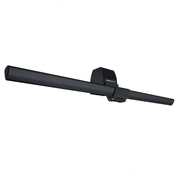 Hannspree 80-PQ000001G000 Lámpara LED para Monitor, Luz Blanca Ajustable, 84 LEDs, Control por Botones, Alimentación USB, Negro
