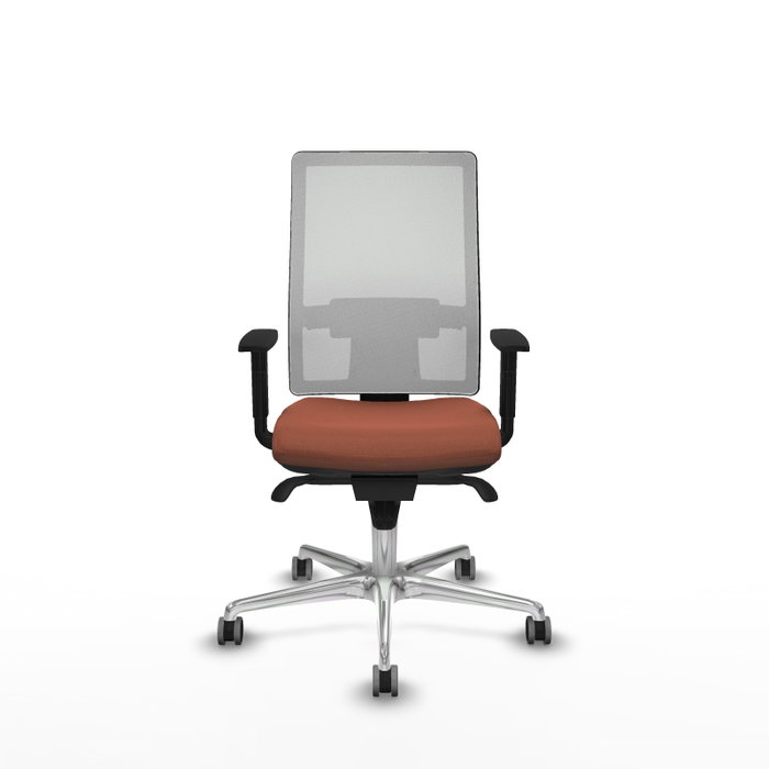 PIQUERAS Y CRESPO Silla de oficina Horna con mecanismo Sincro, Marrón y Blanco PIQUERAS Y CRESPO Silla de oficina Horna con mecanismo Sincro, Marrón y Blanco