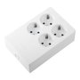 Simon Base múltiple 4 tomas schuko Multifix blanca