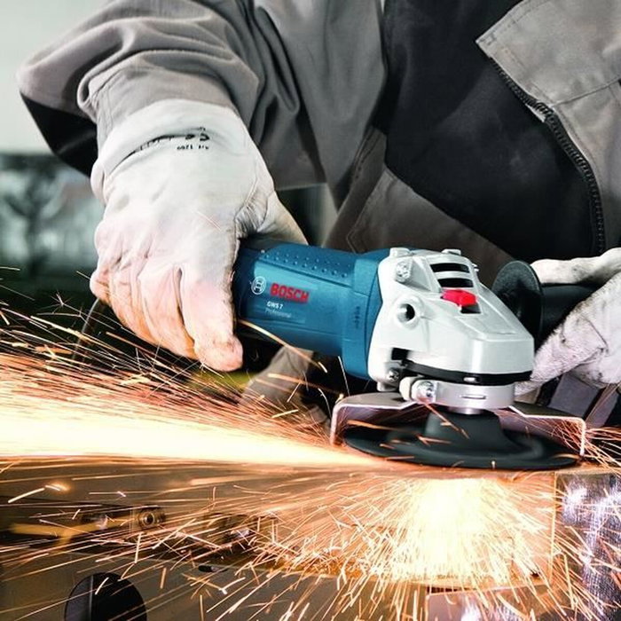 Bosch Professional GWS750 Amoladora angular de 125 mm, 750 W para metal
