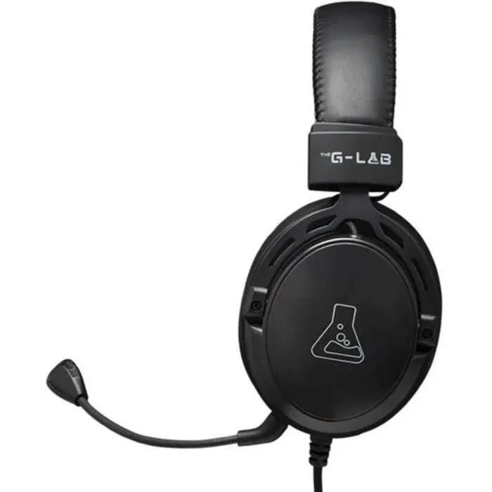 The G-Lab THE3760162050615 Auriculares Gaming con Cable KORP TITANIUM Micrófono PC/PS4/Xbox One Negro