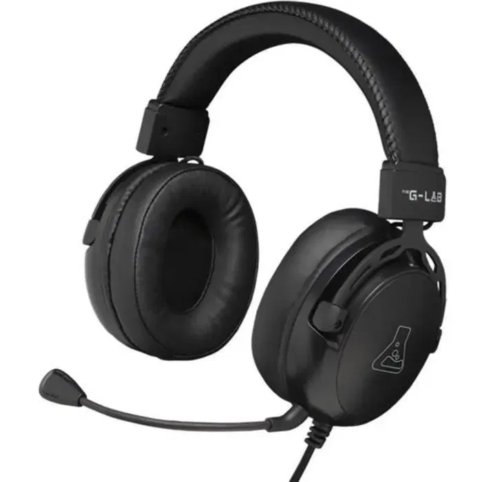 The G-Lab THE3760162050615 Auriculares Gaming con Cable KORP TITANIUM Micrófono PC/PS4/Xbox One Negro