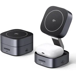 Ugreen Estación de Carga 2 en 1 UGR1737362680154 Compatible con MagSafe - 15W