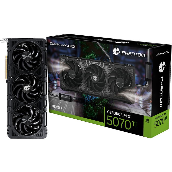 Gainward GeForce RTX 5070 Ti Phantom 16GB GDDR7, 3 Ventiladores, PCI Express 5.0