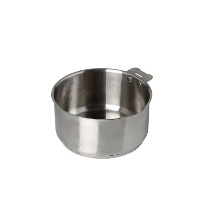 Pyrex Cazo con Tapa Infinity de 20cm en Acero Inoxidable Pyrex Cazo con Tapa Infinity de 20cm en Acero Inoxidable