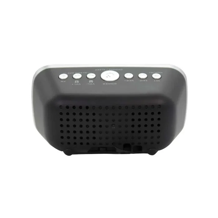 Aiwa CRU-19BK Reloj Despertador con Radio FM y Doble Puerto USB Negro