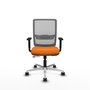 PIQUERAS Y CRESPO Silla de oficina Haches Naranja y Gris