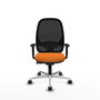 PIQUERAS Y CRESPO Silla de oficina Cilanco Naranja y Negro