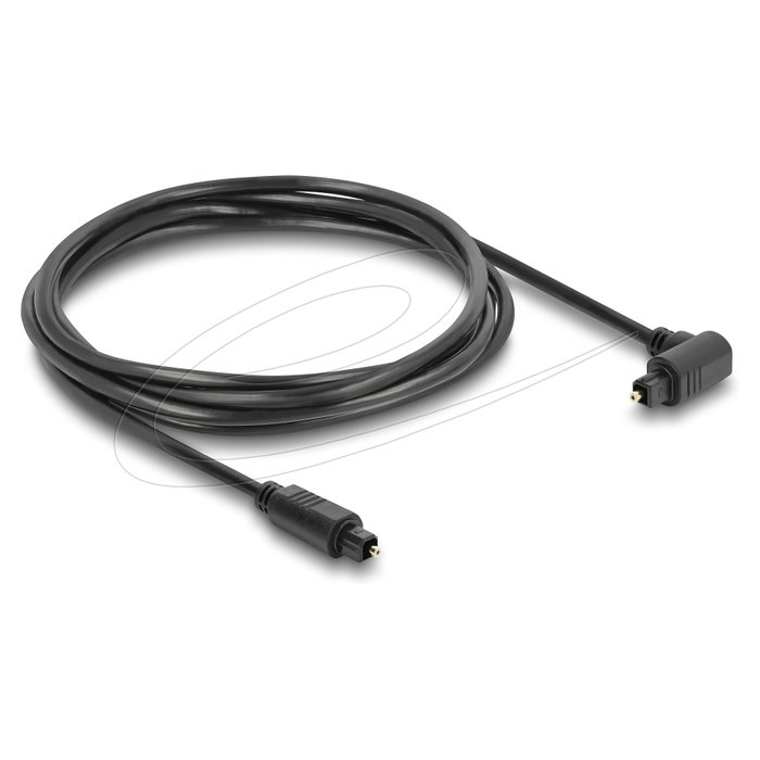 DeLOCK Cable de audio Toslink 90° a recto, 1,5 m, negro DeLOCK Cable de audio Toslink 90° a recto, 1,5 m, negro