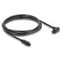 DeLOCK Cable de audio Toslink 90° a recto, 1,5 m, negro
