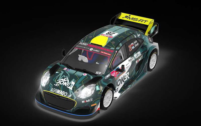 Scalextric Coche Ford Puma WRC Joker con Luz en los Faros