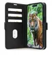 Dbramante1928 Funda con tapa para iPhone 13/14/15/16e, cuero de grano entero negro