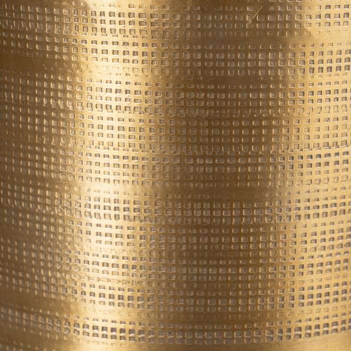 Jarrón Oro Viejo Metal Decoración 19,70 X 19,70 X 41,30 cm
