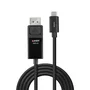 LINDY Adaptador de cable de vídeo USB Tipo C a DisplayPort 4K60 HDR 2 m Negro