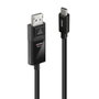 LINDY Adaptador de cable de vídeo USB Tipo C a DisplayPort 4K60 HDR 2 m Negro