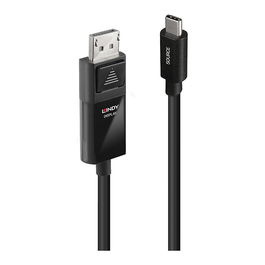 LINDY 43342 Adaptador de Cable USB Tipo C a DisplayPort 4K60 con HDR, 2m