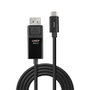 LINDY Adaptador de Vídeo USB Tipo C a DisplayPort 2 m 8K Negro