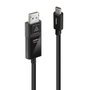 LINDY Adaptador de Vídeo USB Tipo C a DisplayPort 2 m 8K Negro
