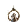 DKD Home Decor Nacimiento Corona Azul y Dorado Poliéster