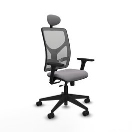 PIQUERAS Y CRESPO Silla de oficina Motilla Gris con mecanismo Sincro/Traslack