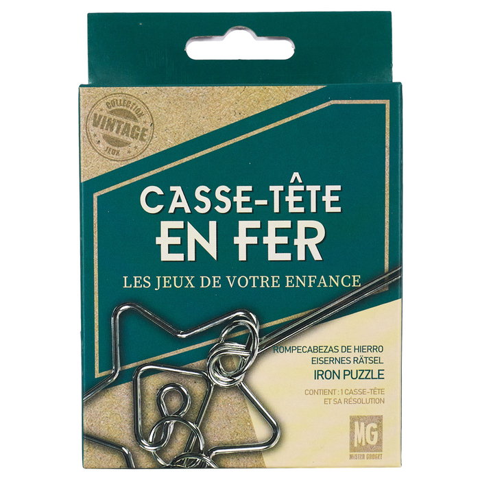 Mister Gadget Rompecabezas de Metal Vintage, Desafío Mecánico de Ingenio y Paciencia Mister Gadget Rompecabezas de Metal Vintage, Desafío Mecánico de Ingenio y Paciencia